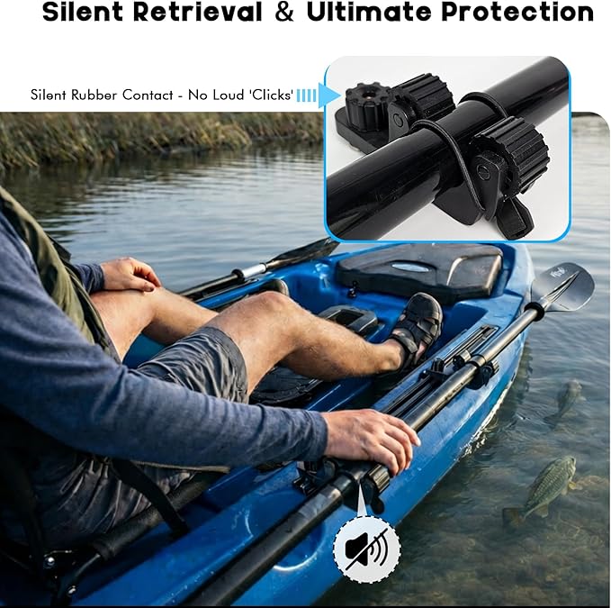 Fishing Kayak Cart - Uchwyt na wiosło do kajaka, mocowany