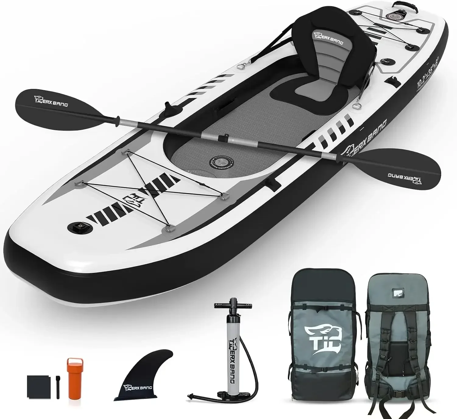 Fishing Kayak Inflatable - TIGERXBANG – dmuchany kajak o wymiarach