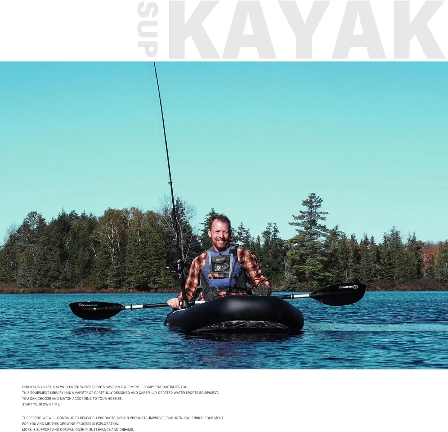 TIGERXBANG – dmuchany kajak o  – Fishing Kayak Inflatable recenzja i cena
